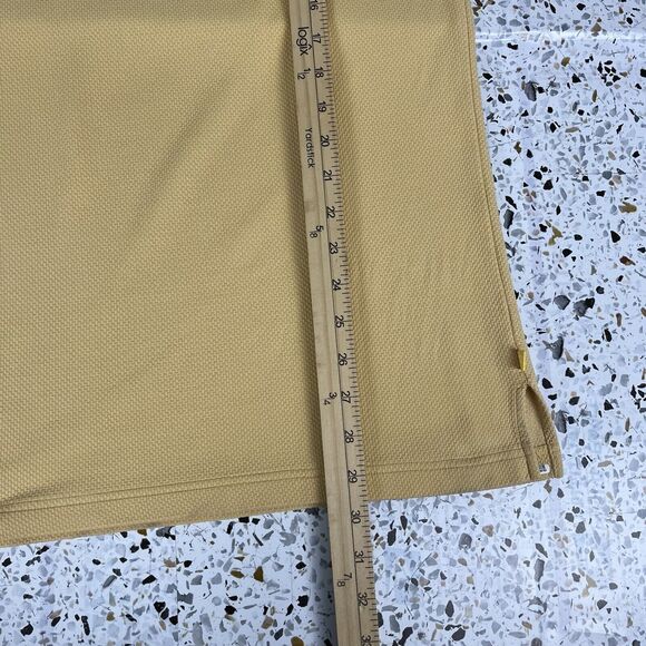 Tommy Bahama Polo Shirt Mens XL Yellow Egg Silk Cotton Short Sleeve Vtg Button - Picture 8 of 8